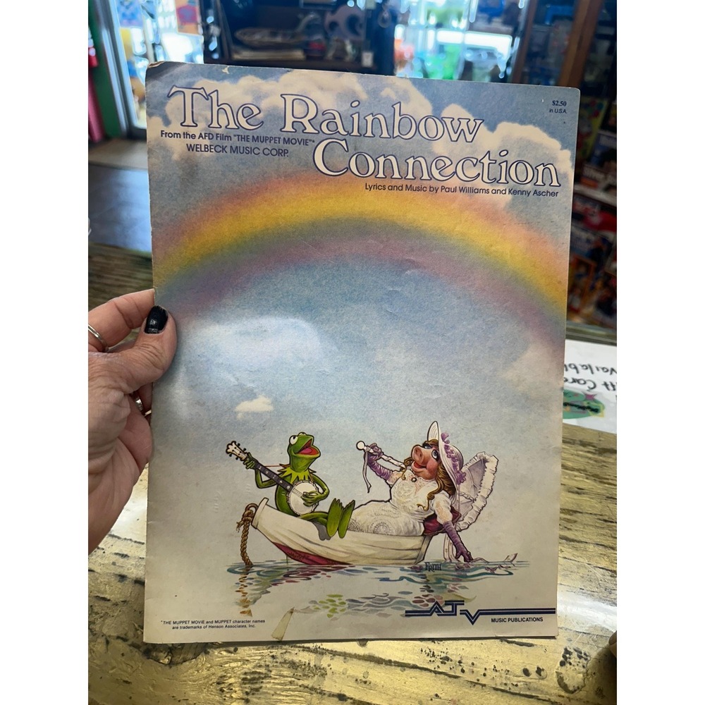 Vintage The Rainbow Connection Muppet Piano Song Booklet